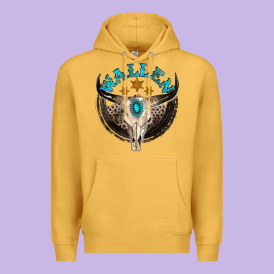 Wallen With Bull Skull Premium Hoodie Designed By Nancycooperartshop