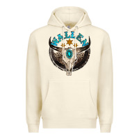 Sandshell wallen with bull skull Premium Hoodie - NancyCooperArtShop