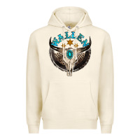 Tofu wallen with bull skull Premium Hoodie - NancyCooperArtShop