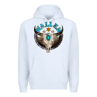 White wallen with bull skull Premium Hoodie - NancyCooperArtShop