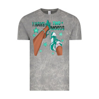 Cloud Rock Teal I Have Two Moods Afro Girl Sneakers Vintage Tee - texasbilliewilder