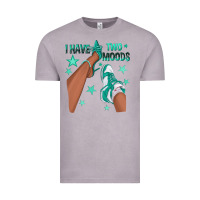 Vintage Zinc Teal I Have Two Moods Afro Girl Sneakers Vintage Tee - texasbilliewilder