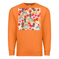 Carrot back to school seamless pattern 1 (3600x3600) Premium Sweatshirt - AdoDesignShop