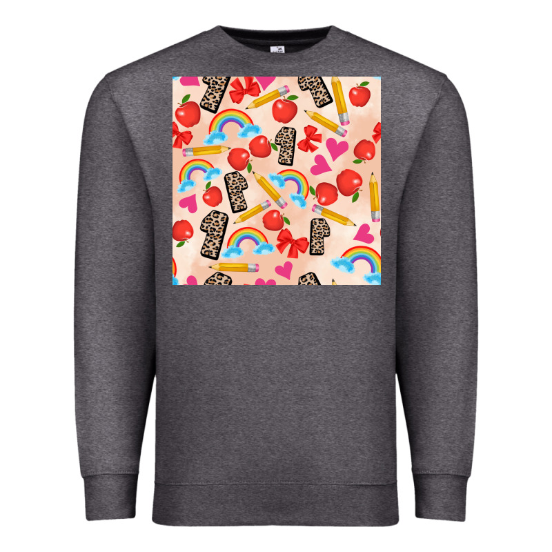 Back To School Seamless Pattern 1 (3600x3600) Premium Sweatshirt by AdoDesignShop | Teevron