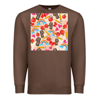 Chestnut back to school seamless pattern 1 (3600x3600) Premium Sweatshirt - AdoDesignShop