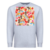 Heather Grey back to school seamless pattern 1 (3600x3600) Premium Sweatshirt - AdoDesignShop