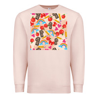 Pale Pink back to school seamless pattern 1 (3600x3600) Premium Sweatshirt - AdoDesignShop