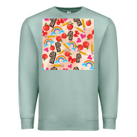 Seafoam back to school seamless pattern 1 (3600x3600) Premium Sweatshirt - AdoDesignShop