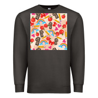 Smoke back to school seamless pattern 1 (3600x3600) Premium Sweatshirt - AdoDesignShop