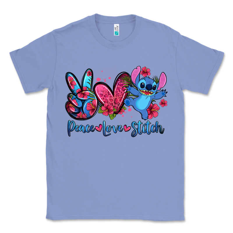 Peace Love Stitch Classic Tee by Zillion Design Studio | Teevron