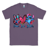 Lavender peace love stitch Classic Tee - Zillion Design Studio