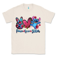 Natural peace love stitch Classic Tee - Zillion Design Studio