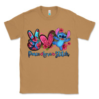 Toasted Coconut peace love stitch Classic Tee - Zillion Design Studio
