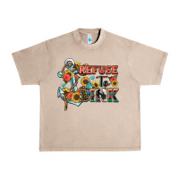 French Oak refuse to sink Urban Heavy Tee - Zillion Design Studio