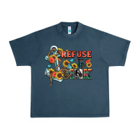 Midnight Navy refuse to sink Urban Heavy Tee - Zillion Design Studio