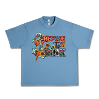 Pebble Blue refuse to sink Urban Heavy Tee - Zillion Design Studio