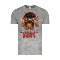 Cloud Rock american football mom red and silver afro messy bu Vintage Tee - texasbilliewilder