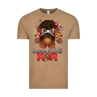 Vintage Coffee american football mom red and silver afro messy bu Vintage Tee - texasbilliewilder