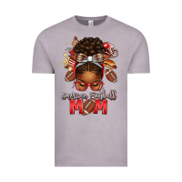 Vintage Zinc american football mom red and silver afro messy bu Vintage Tee - texasbilliewilder
