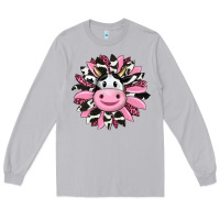 Moon Dust pink leopard sunflower cow Long Sleeve Tee - RanaPortraitStore