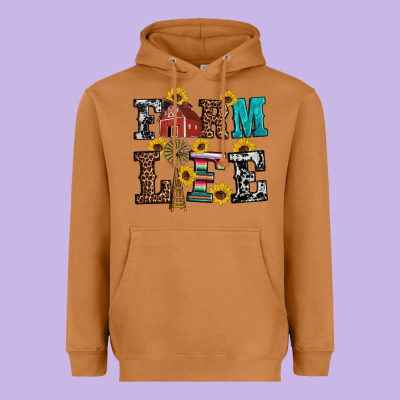Western Farm Life Heavyweight Hoodie Designed By Artiststas