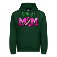 Forest Green Football Mom Breast Cancer Urban Hoodie - BundleAndBundleShop