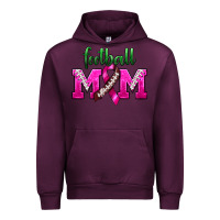 Mauve Wine Football Mom Breast Cancer Urban Hoodie - BundleAndBundleShop