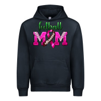 Navy Football Mom Breast Cancer Urban Hoodie - BundleAndBundleShop