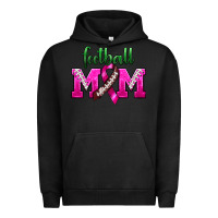 Pigment Black Football Mom Breast Cancer Urban Hoodie - BundleAndBundleShop