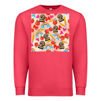 Cardinal back to school seamless pattern 2 (3600x3600) Premium Sweatshirt - AdoDesignShop