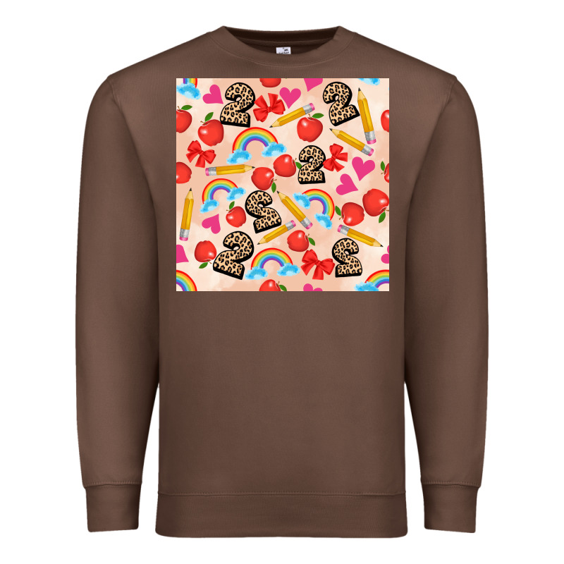 Back To School Seamless Pattern 2 (3600x3600) Premium Sweatshirt by AdoDesignShop | Teevron