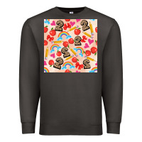 Smoke back to school seamless pattern 2 (3600x3600) Premium Sweatshirt - AdoDesignShop
