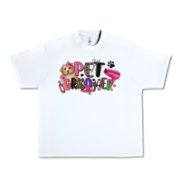 White pet groomer Urban Heavy Tee - Zillion Design Studio