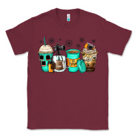 Burgundy photography coffee cups Classic Tee - Zillion Design Studio
