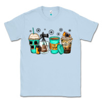Dusty Blue photography coffee cups Classic Tee - Zillion Design Studio