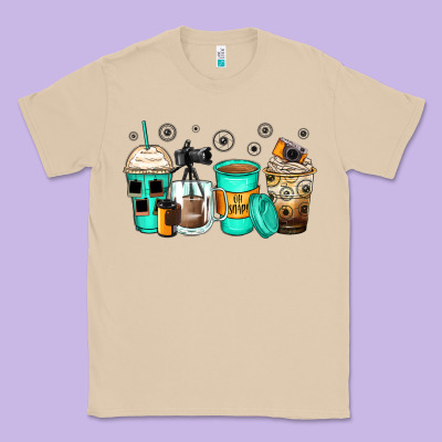 Photography Coffee Cups Classic Tee Designed By Zillion Design Studio