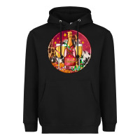 Black christmas champagne bottle and champagne's Heavyweight Hoodie - AdoDesignShop