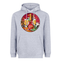 Heather Grey christmas champagne bottle and champagne's Heavyweight Hoodie - AdoDesignShop