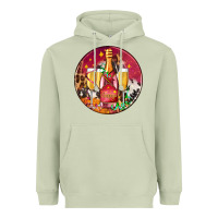 Matcha christmas champagne bottle and champagne's Heavyweight Hoodie - AdoDesignShop