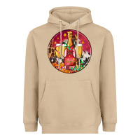 Mushroom christmas champagne bottle and champagne's Heavyweight Hoodie - AdoDesignShop