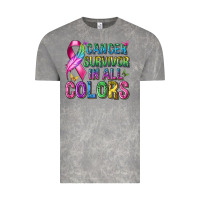 Cloud Rock cancer survivor in all colors Vintage Tee - texasbilliewilder