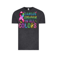 Cancer Survivor In All Colors Vintage Tee | Teevron