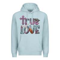 Blue Mist true love Premium Hoodie - NancyCooperArtShop