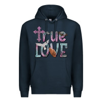 Navy true love Premium Hoodie - NancyCooperArtShop