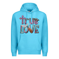 Ocean Blue true love Premium Hoodie - NancyCooperArtShop