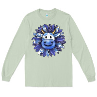 Matcha blueberry milkshake cow sunflower Long Sleeve Tee - RanaPortraitStore