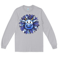 Moon Dust blueberry milkshake cow sunflower Long Sleeve Tee - RanaPortraitStore