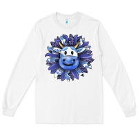 White blueberry milkshake cow sunflower Long Sleeve Tee - RanaPortraitStore