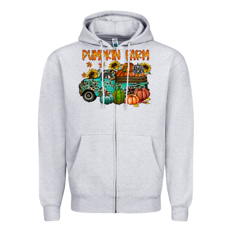 Pumpkin Farm Zipper Hoodie by RacoonDesign | Teevron