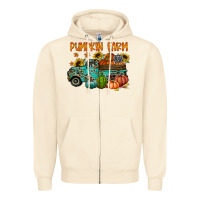 Sandshell pumpkin farm Zipper Hoodie - RacoonDesign